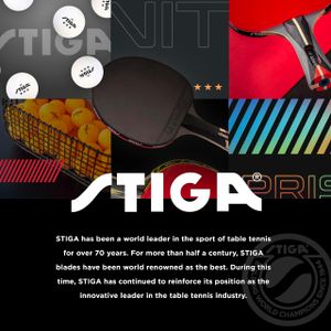 STIGA Raptor Table Tennis Racket – Carbon Blade, ITTF Approved