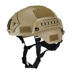 Guajave Military Tactical Helmet Airsoft Gear Paintball Head Protector with Night Vision Sport Camera Mount