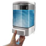 Soap Dispenser Wall Mounted 1000ML Wall Soap Dispenser Bathroom Kitchen Hand Soap Dispenser Plastic Hand Sanitizer Dispenser for Bathroom Kitchen Hotel Commercial Use