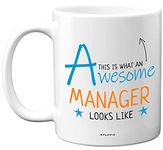 Stuff4 This is What an Awesome Manager Looks Like Mug, 11oz Ceramic Dishwasher Safe Premium Mugs, Present for Manager, Worlds Best boss Mug, Giving Manger, Manager Mug