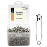 vrupin 1000Pieces -Safety Pins, 1.1 Inch Safety Pins Clothing Clips Tool 28mm Decorative Safety Pins Assorted, Sewing Accessories Kit.