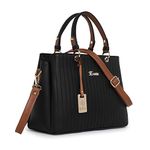 EXOTIC Women's Punched Hand/Sling bag (Black)