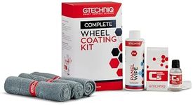 Gtechniq Wheel Coating Kit for Cars with paint degreaser Panel Wipe, C5 Wheel Armour and Microfibre Cloth, Car Accessories for Car Cleaning Kit
