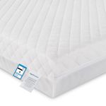Night Comfort Eco Breathable Foam Alternative Filled Extra Thick Quilted Waterproof Cot Mattress (140x70x10 cm) - (Fits Mothercare and Mamas & Papas Sizes)