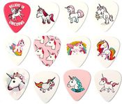 Unicorn Guitar Picks set of 12 Premium Plectrums
