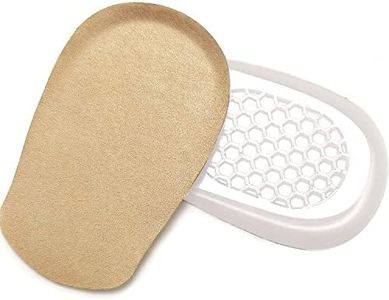 Heel Lifts, 1/2 Inch Shoe Lift, Gel Heel Raisers for Leg Length Discrepancies, Large Height Increase Insole for Men or Women, Shoe Inserts Comfort Half Foot Pads for Heel Pain - 1 Pair