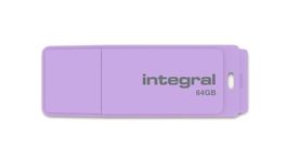 Integral INFD64GBPASLH Pastel 64 GB USB Flash Drive - Lavender Haze