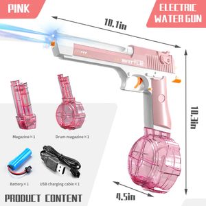 2-Pack Electric Water Guns for Kids & Adults – 30FT Range, 450CC+60CC