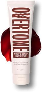 Overtone Daily Color Depositing Conditioner for Dyed & Natural Hair - 4.5oz Temporary Coloring with Shea Butter & Coconut Oil - Refresh Color & Prevent Fading - Vegan & Cruelty-Free, Cherry Chestnut