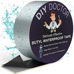 DIY Doctor Waterproof Tape for Leaks - Butyl Tape - Roof Sealant - Outdoor Repair Tape - Aluminium Foil 50mm x 5m