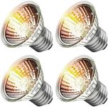 Lachesan 4-Pack 75W UVA Bulbs, Fit E26 Heat Reptile Lamp, Light Turtle Heat Lamp for Reptiles and Amphibian Tanks, Terrariums and Cages, Works with Various Lamp Fixtures