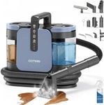 Steam Cleaner, 18KPa 4‑in‑1 Portable Spot Cleaner for Upholstery Carpet