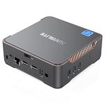 Mini PC Ιntel Celeron N3350 Processor(Up to 2.4GHz), 4GB DDR3/64GB ROM Mini Computer Windows 10 Pro Desktop Computers Support 4K HDMI Triple Display 2.4G/5G WiFi, Bluetooth 4.2, Gigabit Ethernet…