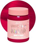 Lime Crime Unicorn Hair Dye Full Coverage, Lipstick (Pink-Red) - Vegan and Cruelty Free Semi-Permanent Hair Color Conditions & Moisturizes - Temporary Pink-Red Hair Dye With Sugary Citrus Vanilla Scent