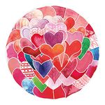 Romantic LOVE Stickers for Laptop(50 Pcs),Gift for Kids Teens Adults Girl,Valentine's day Red & Heart Waterproof Stickers for Water Bottle,Vinyl Stickers for Scrapbook,Journal,Dairy,Skateboard