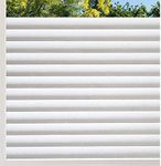 rabbitgoo Static Window Film for Glass Privacy Film Frosted Glass Self Adhesive Window Film Decorative Thick Upgrade Version 90 x 200 cm, Stripe Pattern for Home Kitchen Office