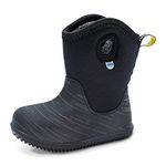 JAN & JUL Waterproof Toddler Boots for Winter Easy-On (Black Birch, Size 6 Toddler)