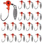 16pcs Painted Crappie Jigs with Eye