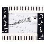 Piano Keyboard Musical Notes Treble Clef Decorative 5x7 Picture Frame