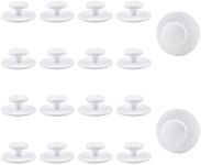 MOROBOR Self-Stick Drawer Knobs Pull Handle, 20pcs Plastic Drawer Handles Cabinet Knobs Drawer Auxiliary Pulls Handle Self-Stick Handle Helper (Pure White)