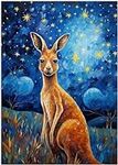 Starry Night Kangaroo Jigsaw Puzzle