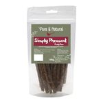 Pure & Natural Simply Pheasant Meaty Sticks - Natural Dog Treats made with 100% Pheasant Meat, Low Fat, Grain Free Dog Chews - 100g