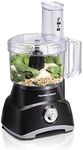 Hamilton Beach Food Processor & Vegetable Chopper for Slicing, Shredding, Mincing, and Puree, 8 Cup, Black