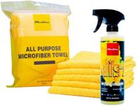 Maxshine Snow Shine Kit - Includes (1) AIO Mist Cleaner & (5) 380GSM Edgeless Microfiber Towels for Car Detailing - Auto Detailing Supplies & Accessories