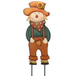 TERESA'S COLLECTIONS Fall Decor for Outdoor Home, Scarecrow for Garden Metal Stakes for Fall Decorations, Autumn Decor for Thanksgiving Decorations, Orange Harvest Yard Signs for Home Lawn Patio, 30"