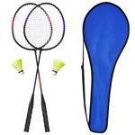 KH 2-4 Player Badminton Rackets Set for Adults Kids,Family Back Garden Sports Games,Racquets,Shuttlecocks & Carry Bag Included