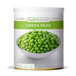 Nutristore Freeze Dried Green Peas | 40 Servings | 18 OZ | 25 Year Shelf Life | Amazing Taste | Healthy Snack | Emergency and Survival Food