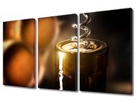 3 Pieces Corkscrew in a Bottle Canvas Wall Art Painting Wine Bottle Wall Decor for Living Room Pictures Print on Canvas Wine Glass Framed Modern Artwork for Home Wall Bedroom Decorations, 36"Wx24"H