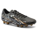 AVANT Men's HustleX Football Shoes - Cushioned Insoles, Anti Skid Shoes with Rubber Studds, Outdoor Lightweight Football Boots Ideal for Hard, Ground Surfaces - 10 UK (AVMSH103CL01UK10) Black