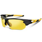 BEACOOL Polarized Sports Sunglasses for Men Women Youth Baseball Cycling Fishing Running TAC Glasses (Night Version)