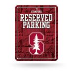 Rico Industries NCAA Stanford Cardinal 8.5-Inch by 11-Inch Metal Parking Sign Décor