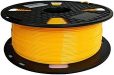 Easy Print PETG Filament 1.75mm Yellow 1KG 3D Printing Filament 2.2lbs Spool 3D Printer Material CC3D Fit Most FDM Printer Yellow Color