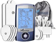 MEDVICE Rechargeable Tens Unit Muscle Stimulator, 2nd Gen 16 Modes & 8 Upgraded Pads for Natural Pain Relief & Management, FDA Cleared Electric Pulse Impulse Mini Massager Machine
