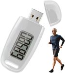 YANGUN 3D Pedometer, Accurate Pedometer, USB Rechargeable Pedometer for Walking with Large Display, Simple Pedometer for Women, Men, Children