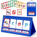 Torlam CVC Word Builder Kindergarten Classroom Must haves, Phonics Games Preschool Learning Activities Spelling Toy Reading Letter Site Sight Words Games Flash Cards for Kids Autism Special Education