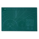 Cutting Mat Craft Mat Flexible Non Slip Craft Cutting Mat with Accurate Guide Grid Lines Design for Cutting Fabric, Paper, and Cards Double Sided self-Healing Cutting mat, Green (A-3)