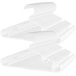 Baby Hangers 40Pack White,10.6'' Size Kids Hangers for Closet Plastic Baby Clothes Hangers,Durable Children's Hangers,Infant and Toddler Hangers Non Slip,Ideal for Everyday Use