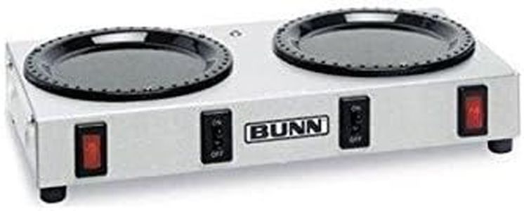 BUNN BUNWX2 Two Station Warmer Plate, 130 W, Stainless Steel