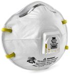 3M 8210V Particulate Respirator with Cool Flow Valve, Smoke, Grinding, Sanding, Sawing, Sweeping, Woodworking, Dust, 10 Pack