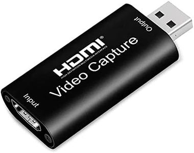 yummici Capturadora De Video, 4K HDMI a USB 3.0 Vídeo Game Capture 1080P 60FPS, Transmisión en Vivo para Juegos, Enseñanza, Videoconferencia