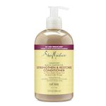 SheaMoisture Jamaican Black Castor Oil Strengthen & Restore conditioner For Damaged Hair with Shea Butter, Peppermint and Apple Cider Vinegar 384 ml