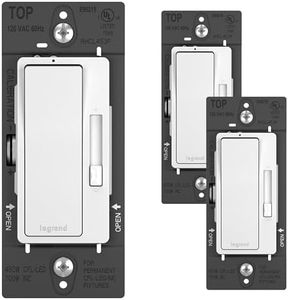 Legrand - Pass & Seymour Radiant CFL/LED Dimmer, White, 3-Pack