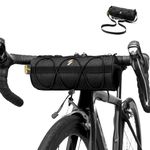 Bike Handlebar Bag Small Bicycle Handle Bar Bag Handy Front Bike Bags Handlebar Storage Pouch Pack with Shoulder Strap Little Mountain Road Bike Barrel Bag