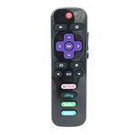 Souldershop TV Remote Control Replacement Compatible for TCL Roku Smart LED TV Remote RC280 RC282 with Buttons for Netflix Sling Hulu Vudu