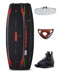 Jobe Logo Wakeboard 138 and Maze Bindings Package - Black Red - 3-stage rocker