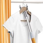 Asunflower Long Reach Stick with Hook, 63" Extended Pull Rod Adjustable Retractable Closet Hanger Retriever